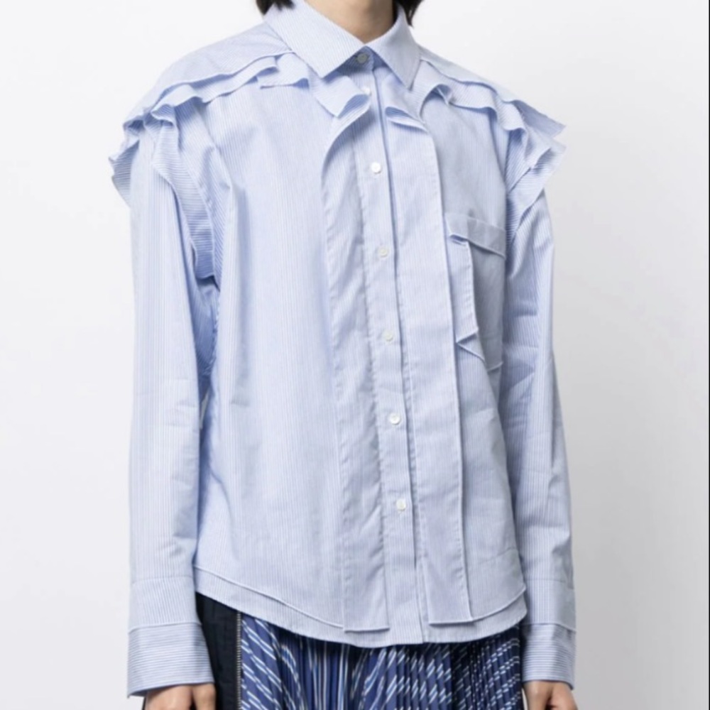 Palmer//Harding Deconstructed Pinstripe Shirt